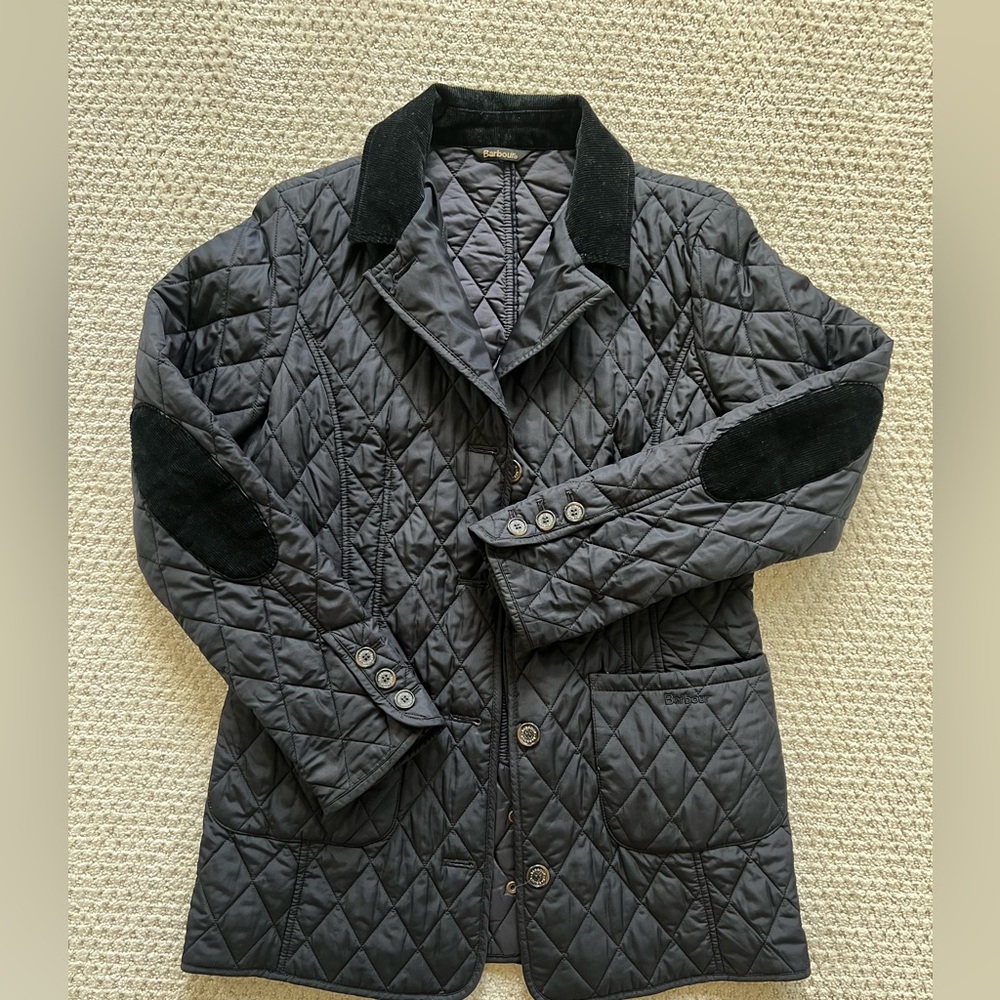Barbour Navy Blue Quilted Jacket